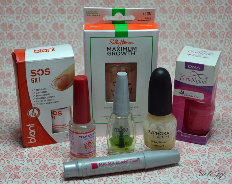 Meus fortalecedores de unhas